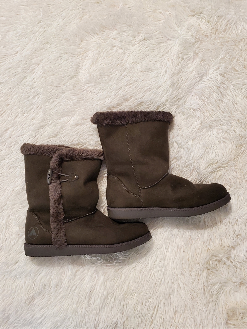 Airwalk Women's Brown Faux-Fur Lined Winter Boots